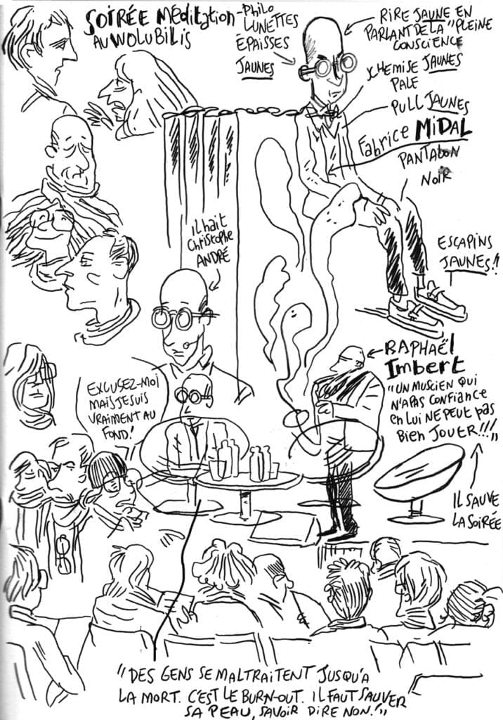 Sketch noting d'une conférence de Fabrice Midal sur la méditation