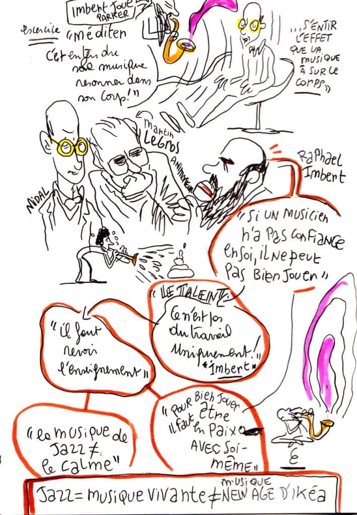 Sketch noting d'une conférence de Fabrice Midal sur la méditation