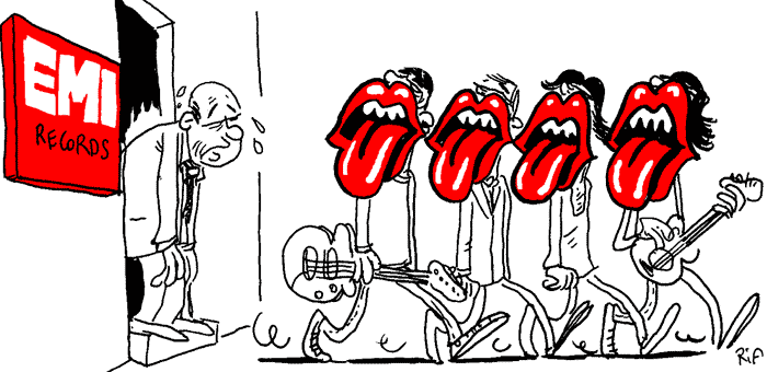 Les Rolling Stones quittent EMI