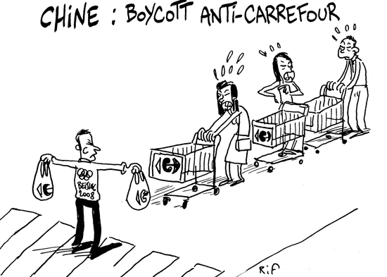 Chine : boycott anti-Carrefour