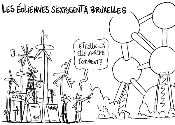 Les éoliennes s’exposent à Bruxelles
