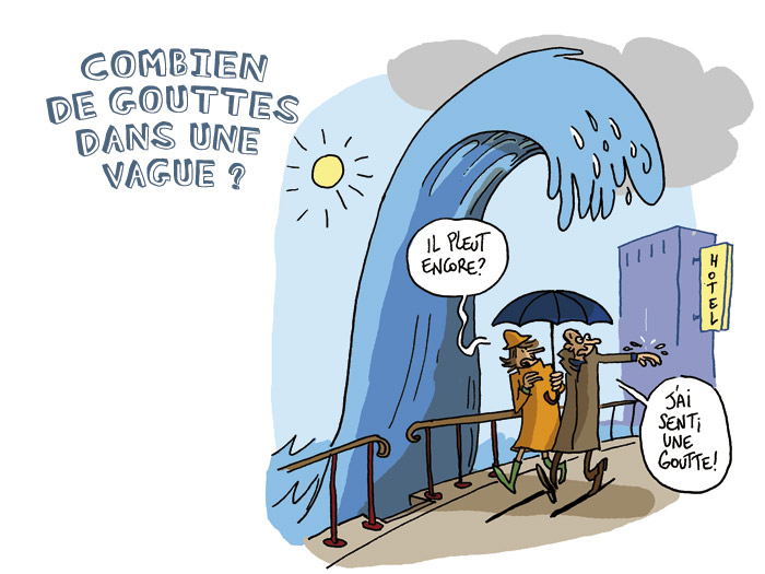 La goutte et la vague