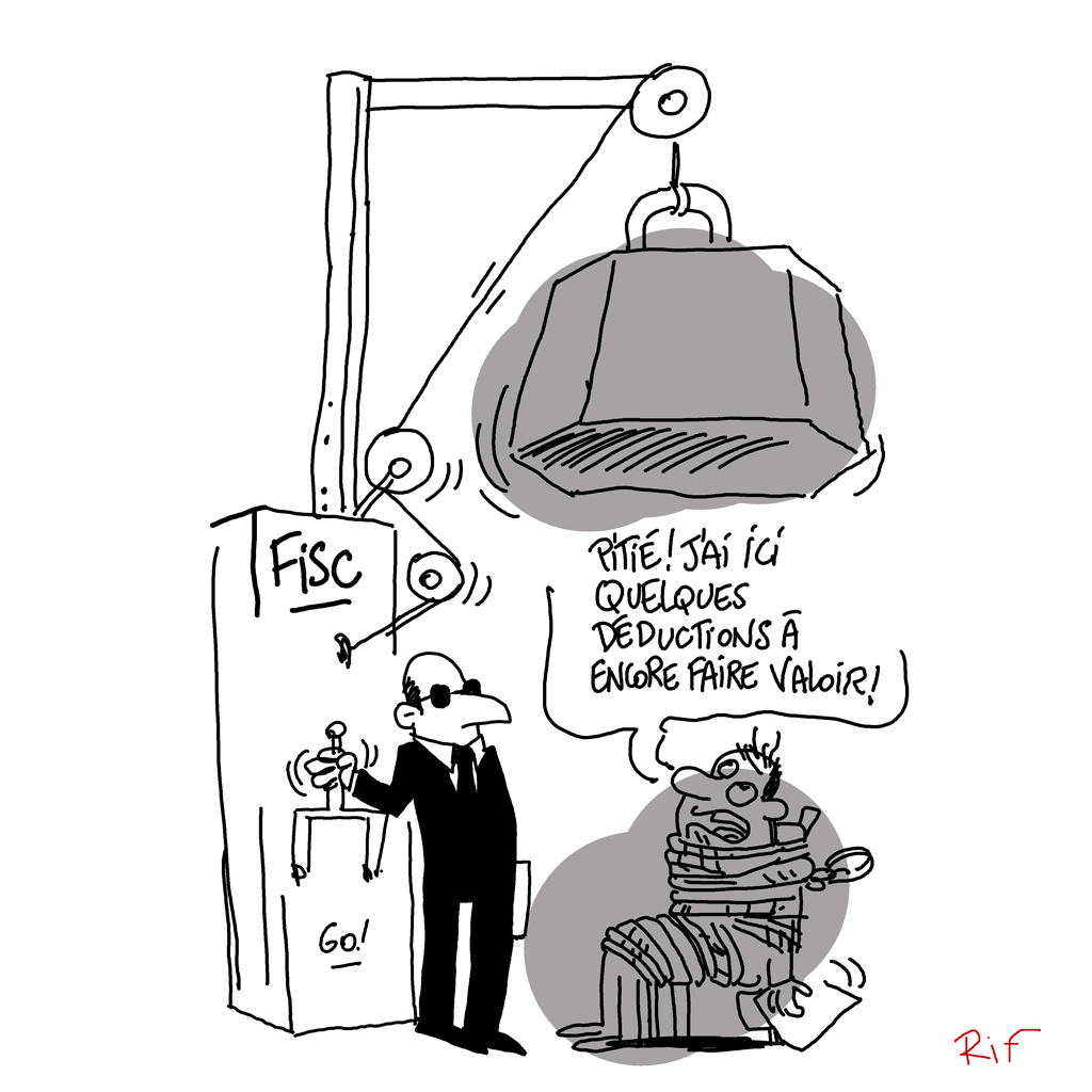 Cartoon sur les déductions fiscales