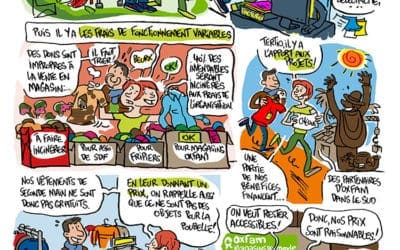 Planche BD pour Oxfam