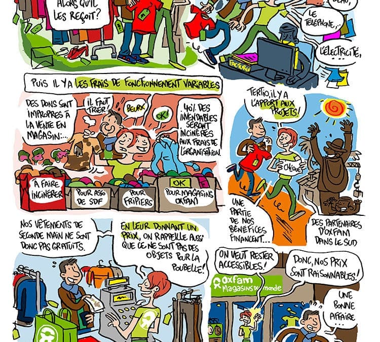 Planche BD pour Oxfam