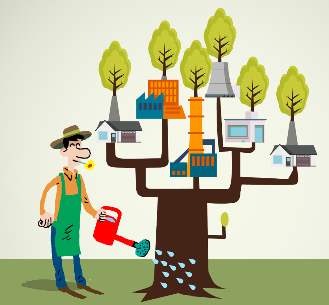 Green economy - Illustration for the European Commission -Tipik