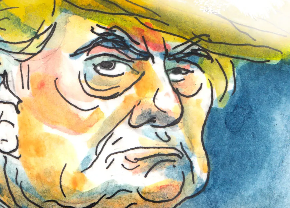 Caricature de Donald Trump