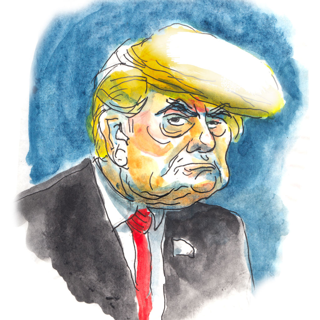 Caricature de Donald Trump par Vincent Rif