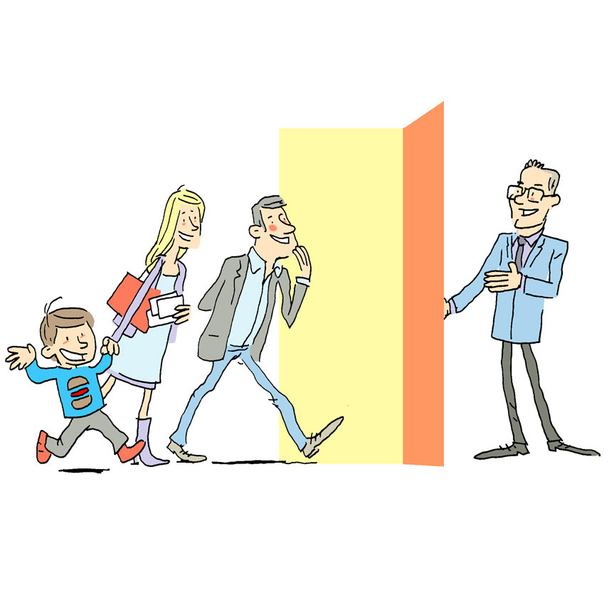 Illustrations pour les Portes ouvertes de Dominique Buyse