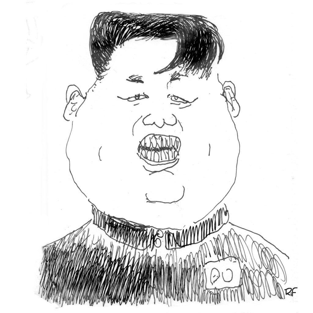 Caricature de Kim Jong un, par Vincent Rif