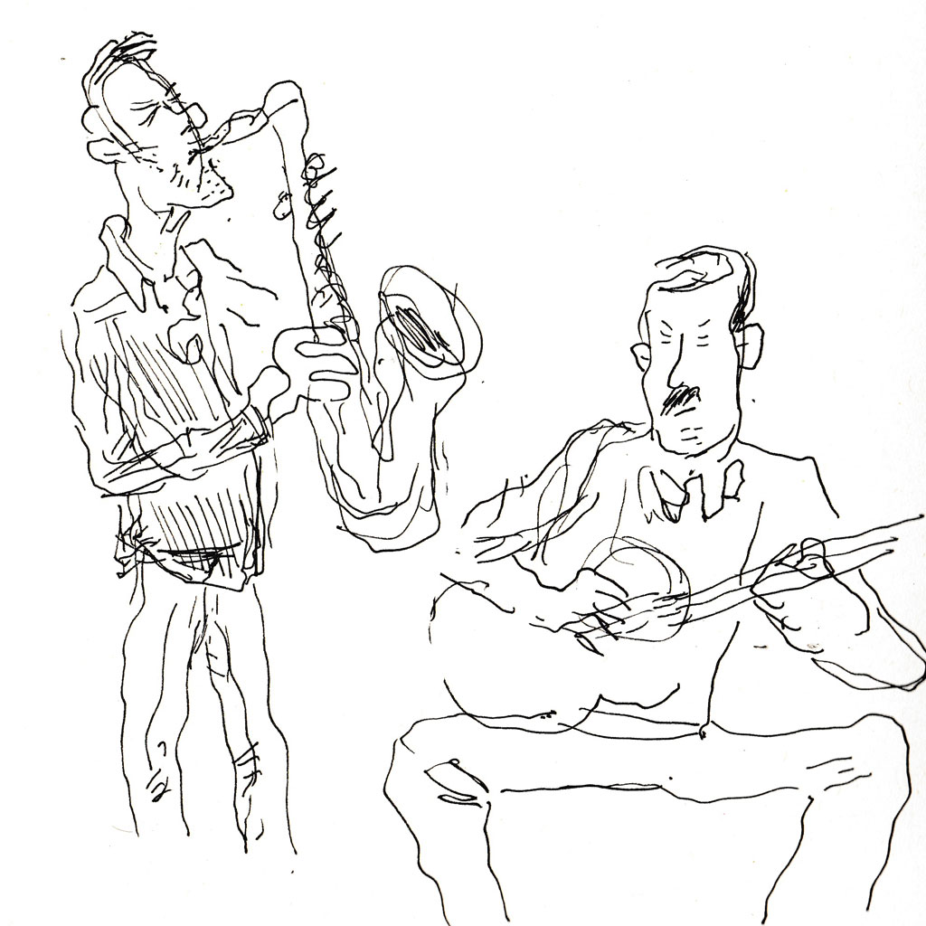 Croquis du concert de Sam Gerstmans