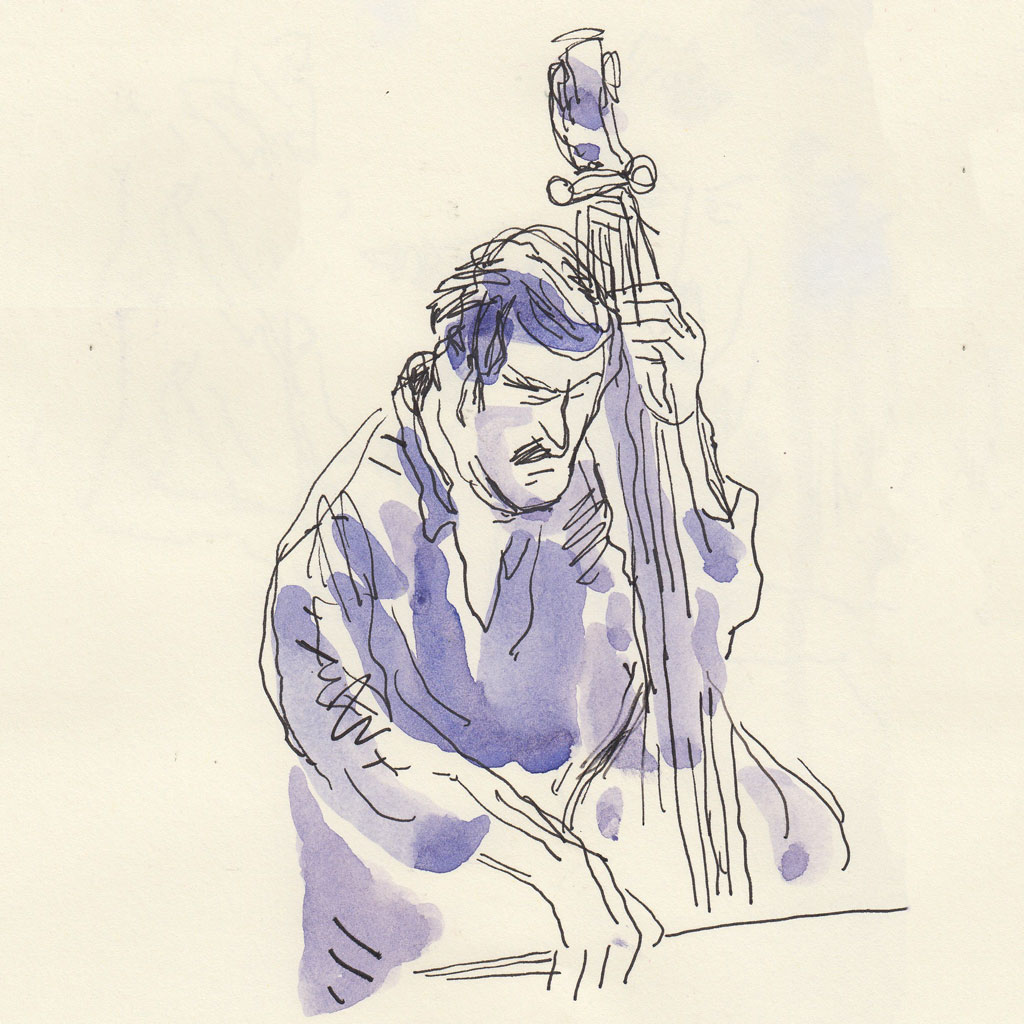 Croquis du concert de Sam Gerstmans