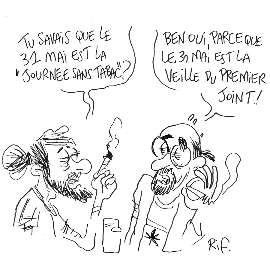 Le 31 mai, Journée Mondiale Sans Tabac. Un choix de date qui vaut un cartoon