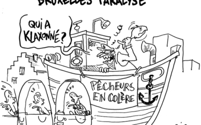 Manifestation de pêcheurs à Bruxelles