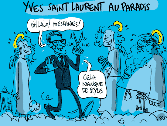 Décès de Yves Saint Laurent