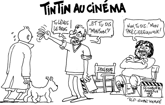 Spielberg et Peter Jackson  sur un projet Tintin