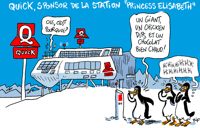 Quick, sponsor de la sation polaire "Princess Elisabeth"