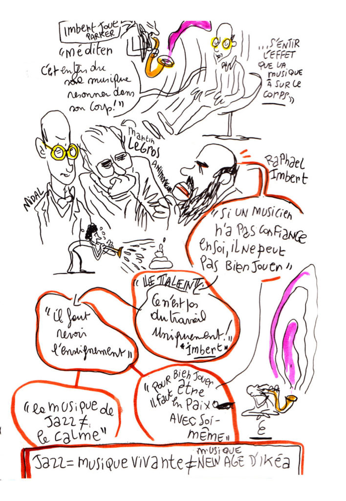 Midal et la méditation - sketchnoting de Vincent Rif