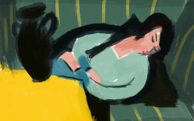 « Femme dormant au vase noir » de Robert Berény
