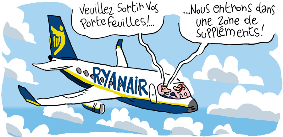 Ryanair et les zones troubles de suppléments