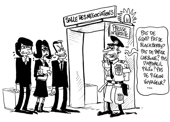 négociations pour la formation du gouvernement. Dessin pour l'Echo.