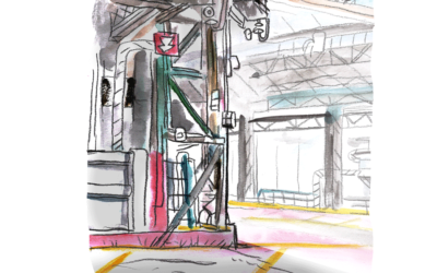 Urban sketching au Kanal Pompidou