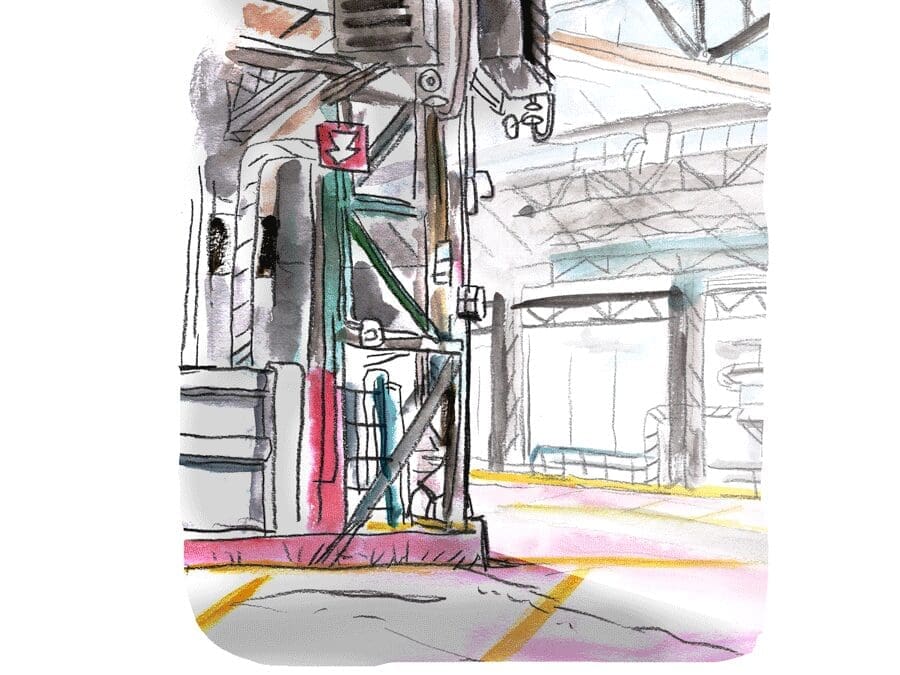 Urban sketching au Kanal Pompidou
