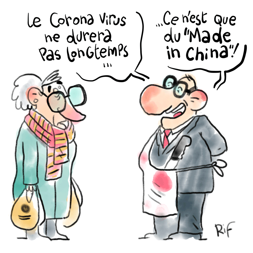 Conversation pour positiver avec le coronavirus - Made in China