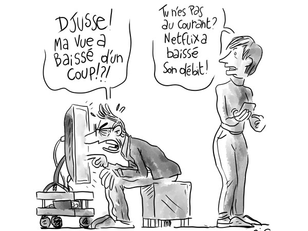 Quand Netflix baisse