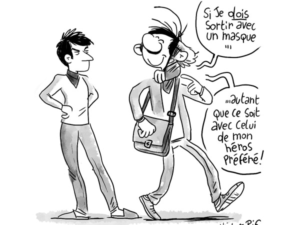 Sortir avec un masque