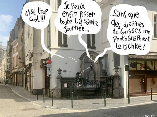 Manneken Pis confiné