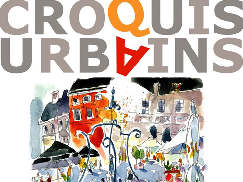 croquis urbains, affiche par Serge Dehaes