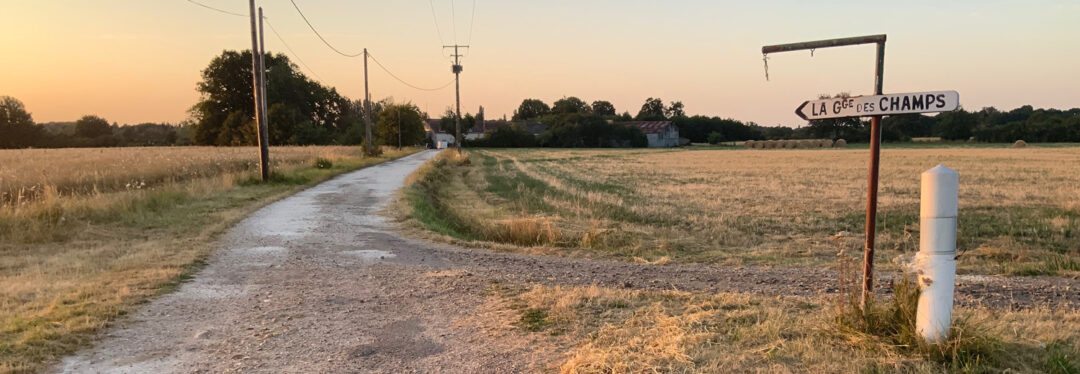 photos chemins et ferme le soir dans le loiret photo