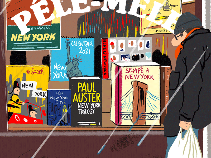 Célébrer Bruxelles en réalisant la couverture d’un magazine imaginaire, the Brusseler, à la manière du New Yorker.
