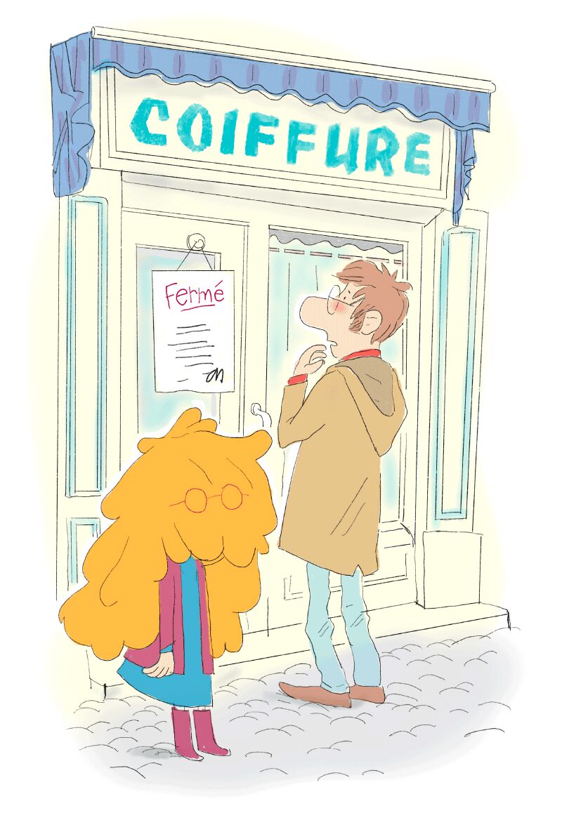 Illustration from Papa hairdresser