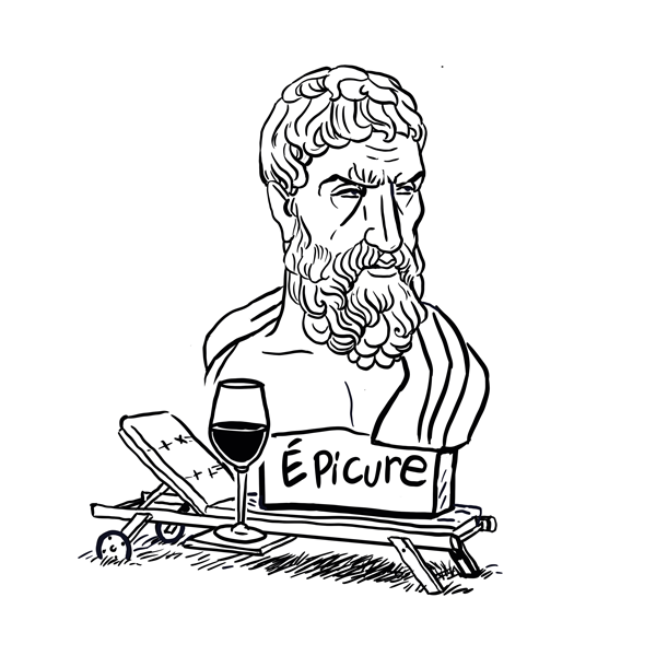 Portrait du philosophe Epicure