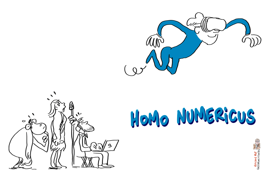 facilitation visuelle de la conférence Dimitri Pirnay Co-fondateur de Homo numericus