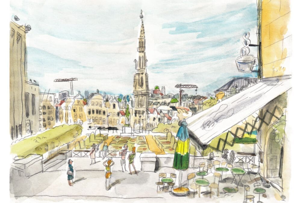 Stage d&rsquo;aquarelle au Mont des Arts, Bruxelles