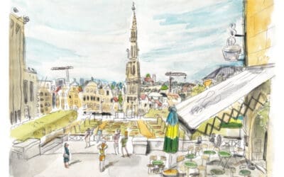 Stage d’aquarelle au Mont des Arts, Bruxelles