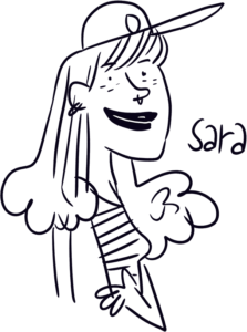 Sara, exemple de caricatures en trois minutes par Vincent Rif. Réalisées sur iPad avec Procreate.