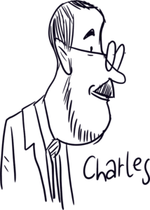 Charles, Exemple de caricatures en trois minutes par Vincent Rif. Réalisées sur iPad avec Procreate.