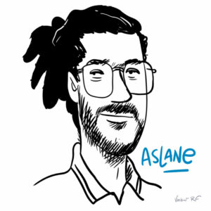 Portrait dessiné sur iPad de Aslane