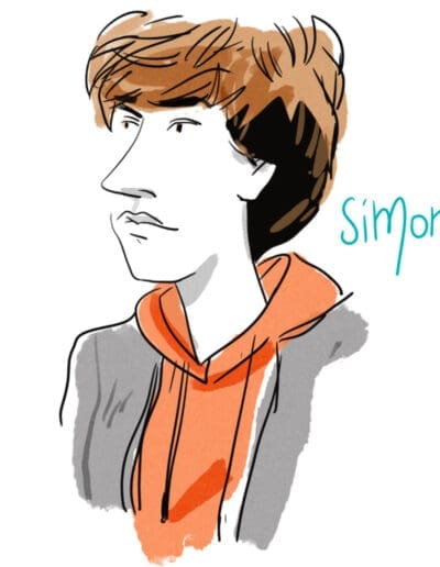 Portrait caricature rapide par vincent Rif