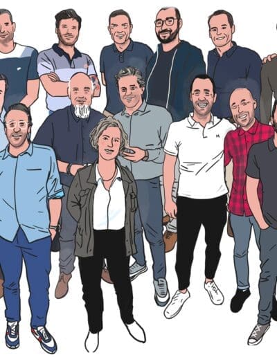 Le groupe assemblé
