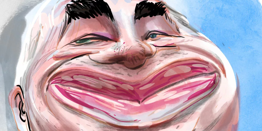 Gérard Larcher caricature par Vincebt Rif