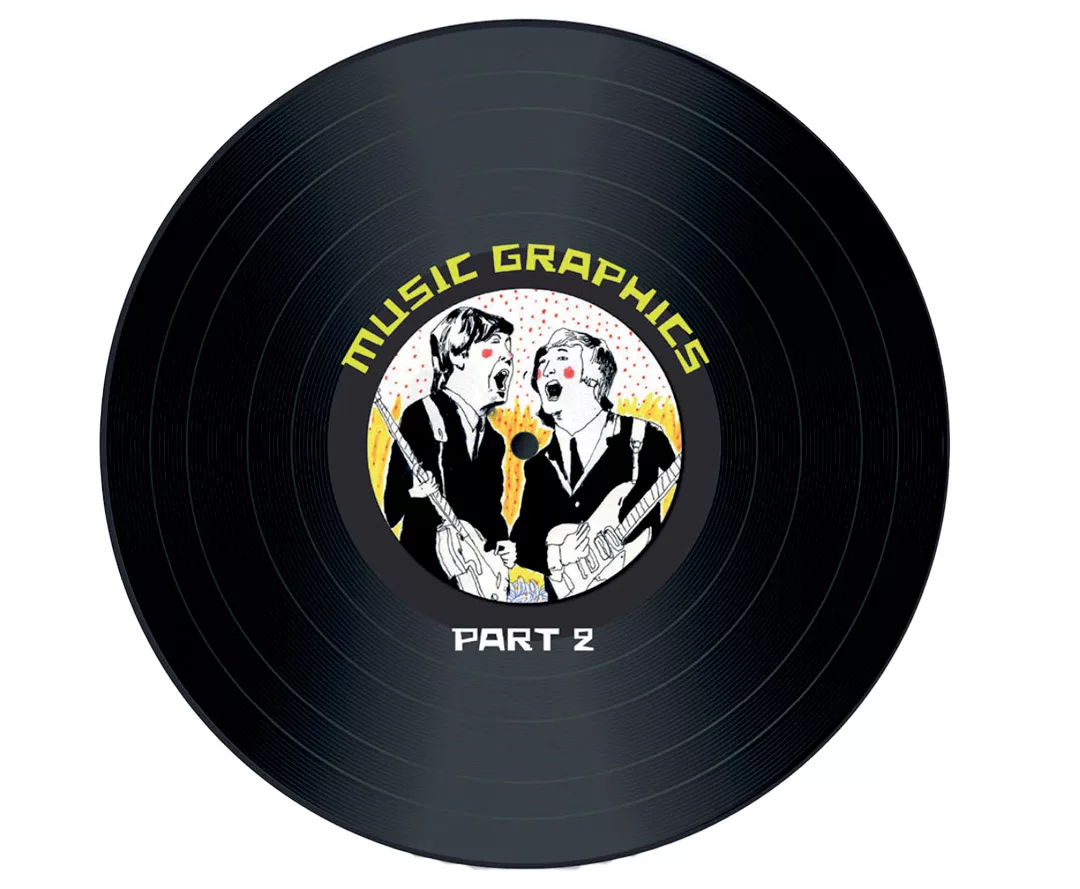 affiche de l'exposition music graphics 2