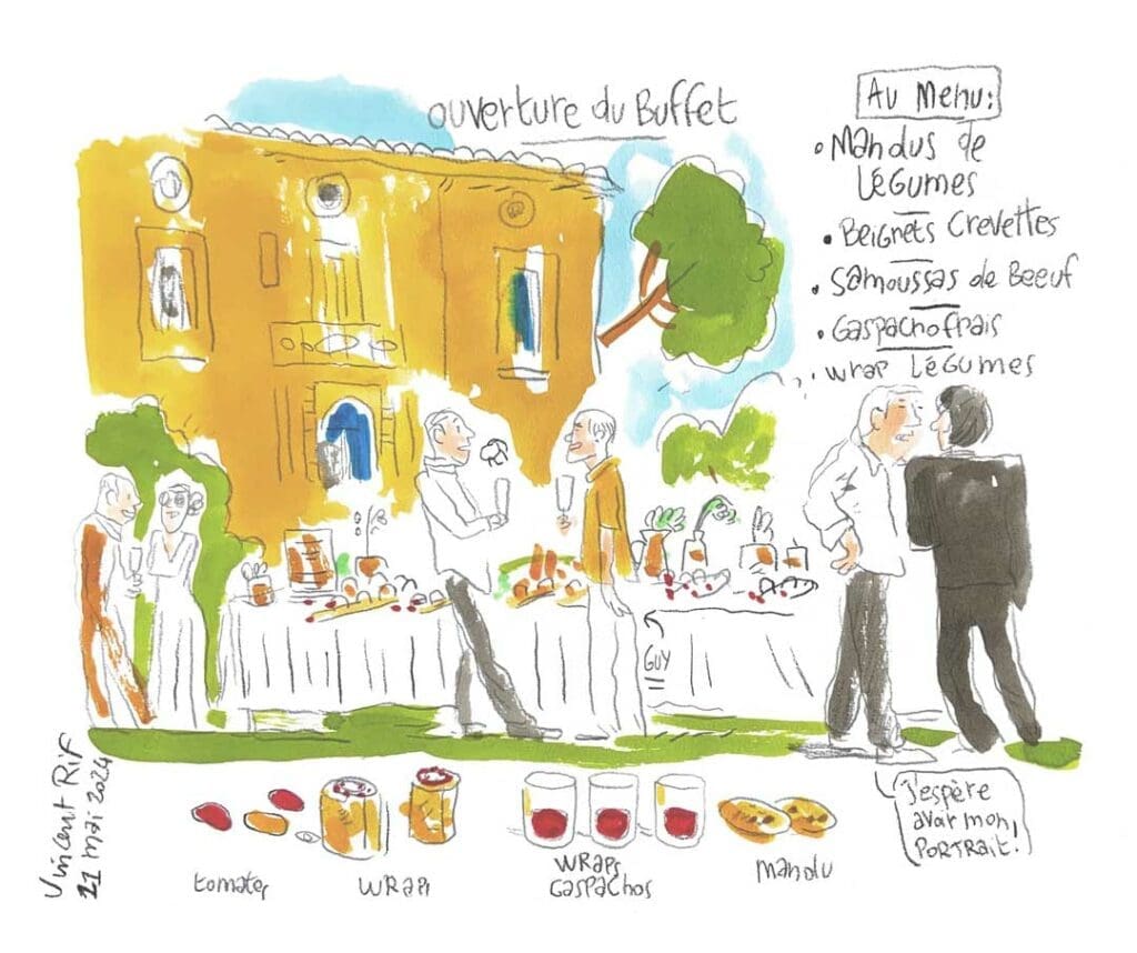 Dessin du mariage de Alixe et théo par dessinateur de mariage