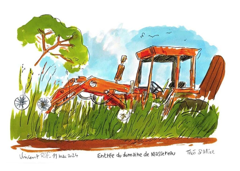 Dessin du mariage de Alixe et théo par dessinateur de mariage