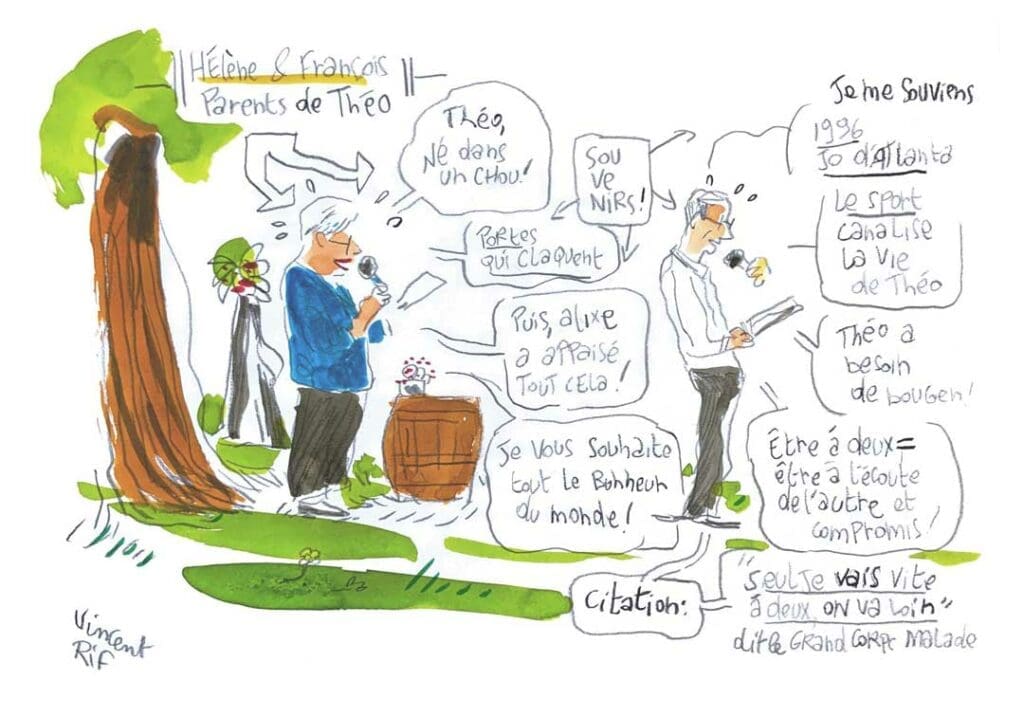 Dessin du mariage de Alixe et théo par dessinateur de mariage