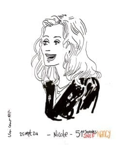 Portrait dessiné de Nicole